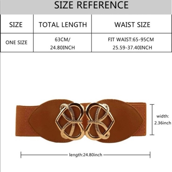 White & Gold Waist Belt - Picture 6 of 7